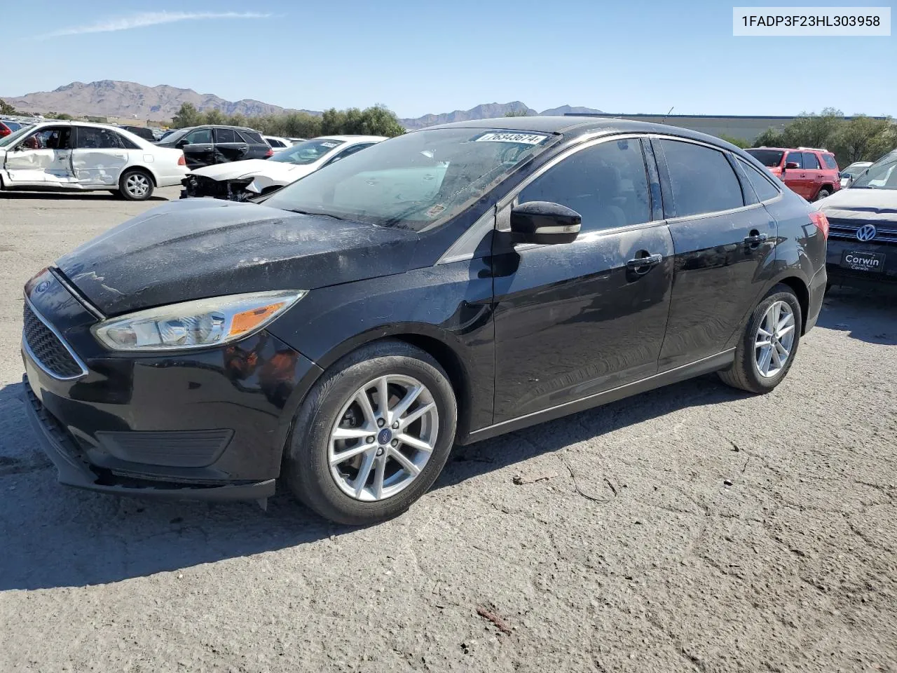 2017 Ford Focus Se VIN: 1FADP3F23HL303958 Lot: 76343674