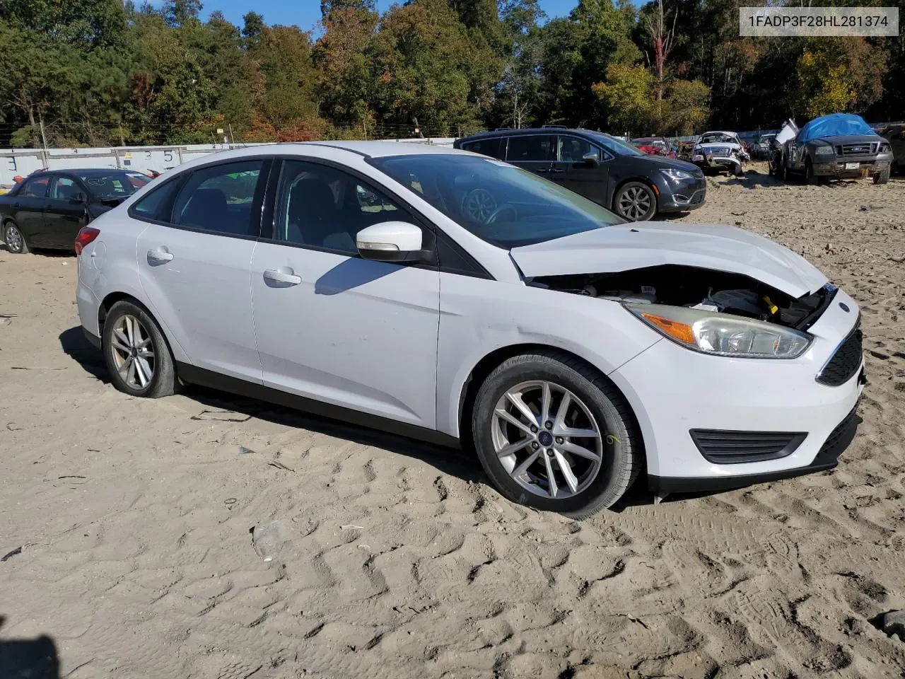 2017 Ford Focus Se VIN: 1FADP3F28HL281374 Lot: 76355244