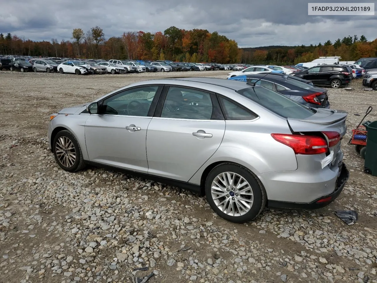 2017 Ford Focus Titanium VIN: 1FADP3J2XHL201189 Lot: 76406324