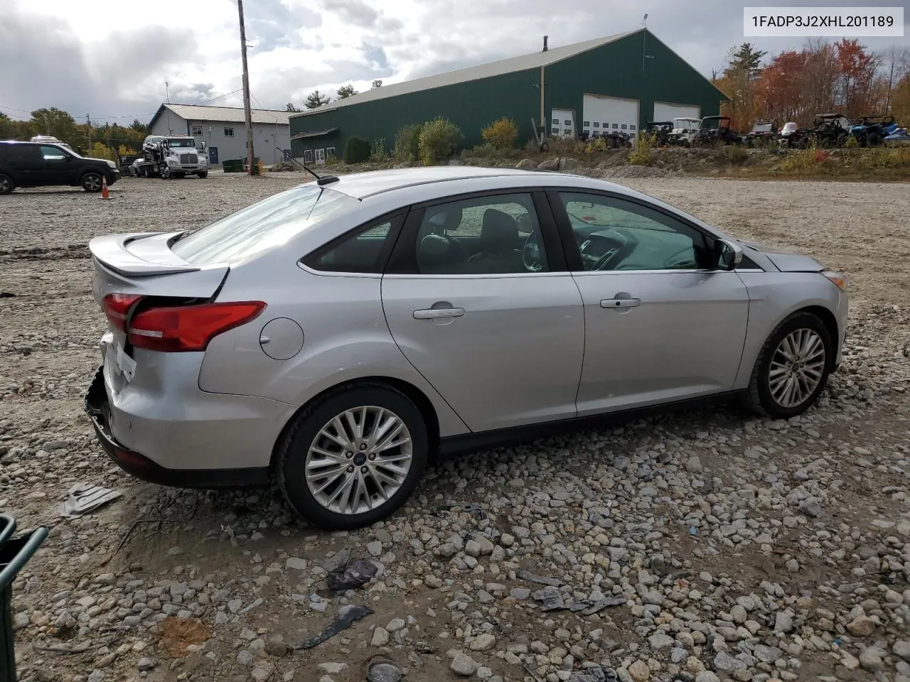 2017 Ford Focus Titanium VIN: 1FADP3J2XHL201189 Lot: 76406324