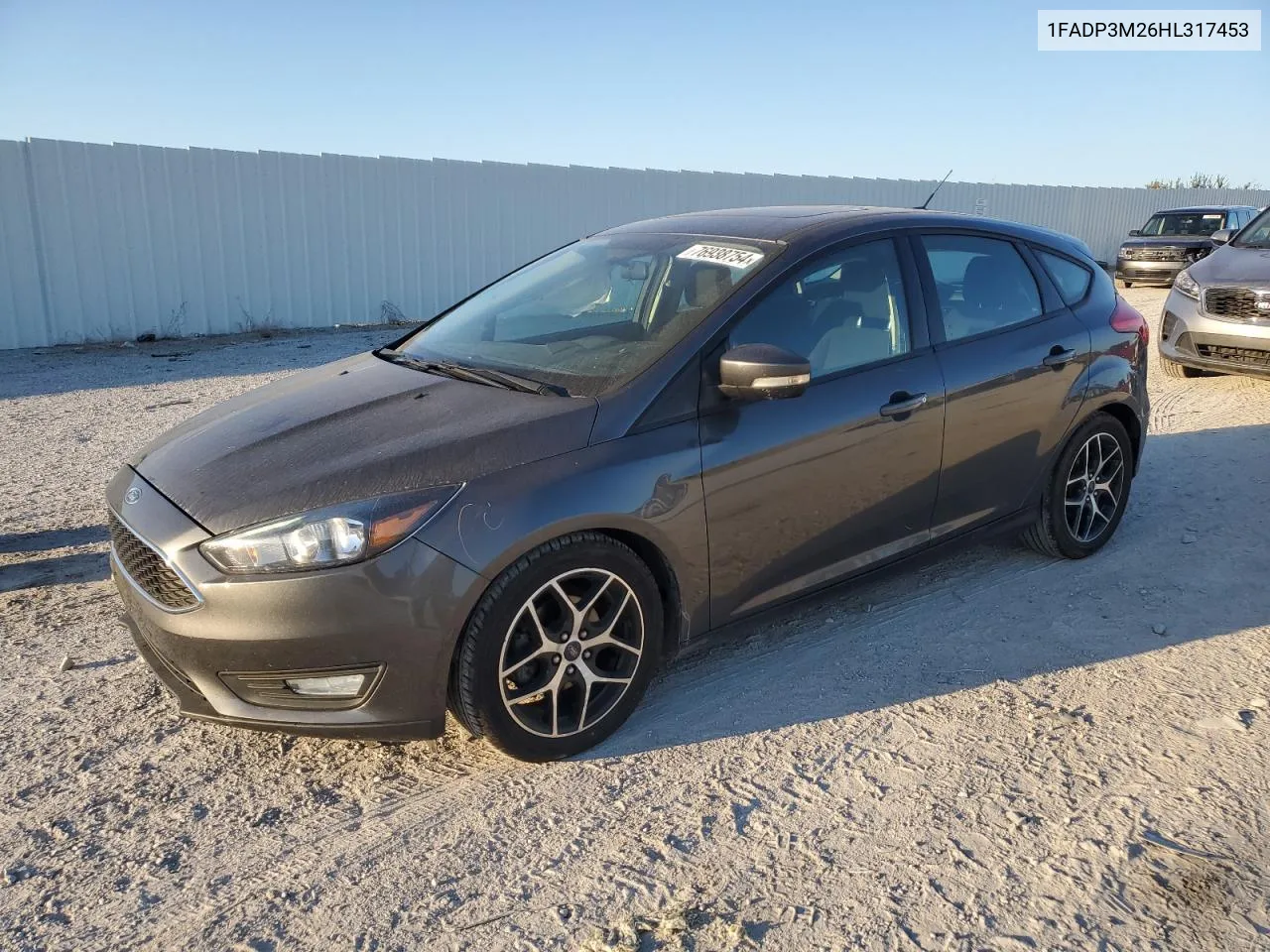 2017 Ford Focus Sel VIN: 1FADP3M26HL317453 Lot: 76938754