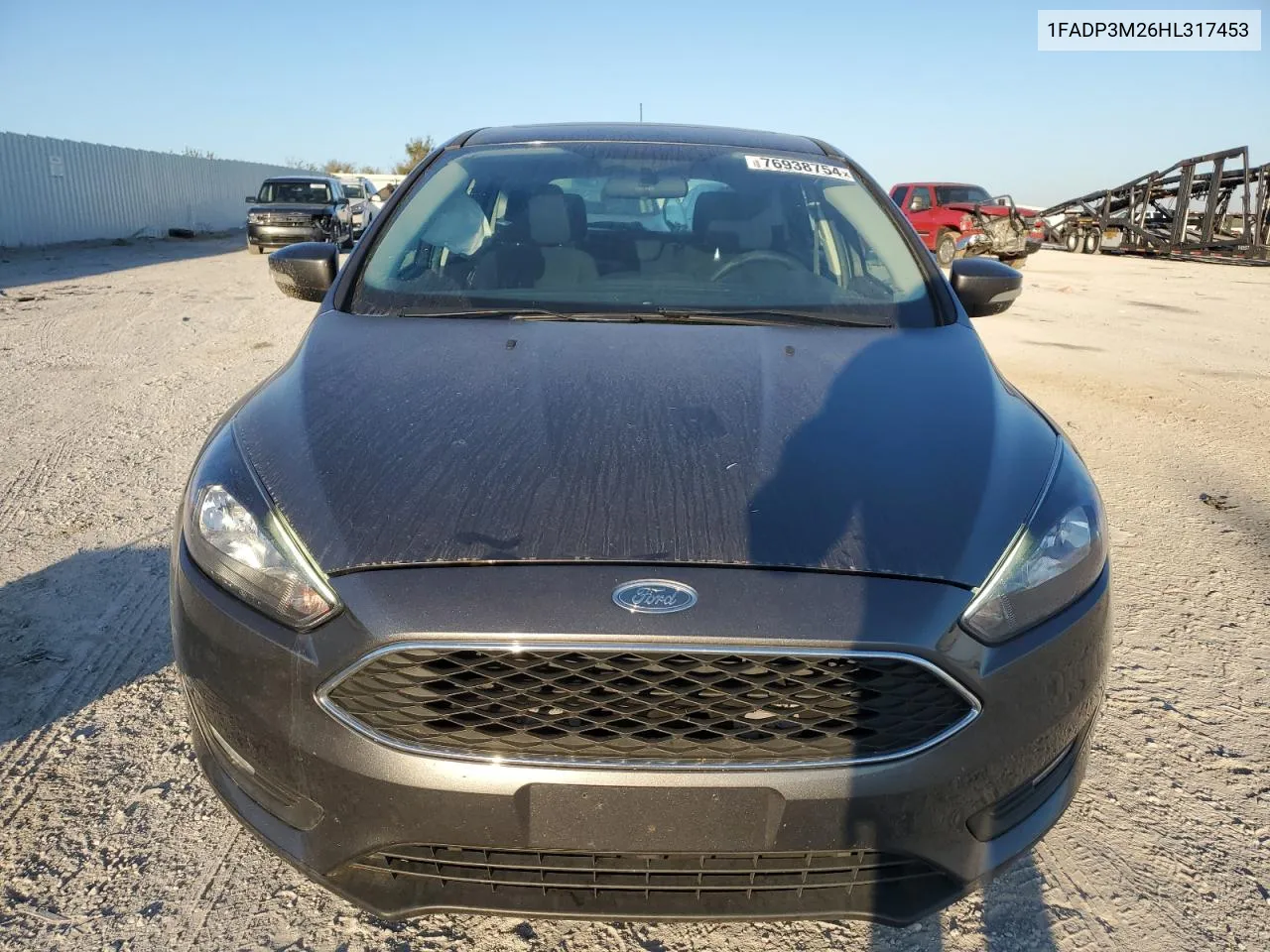 2017 Ford Focus Sel VIN: 1FADP3M26HL317453 Lot: 76938754