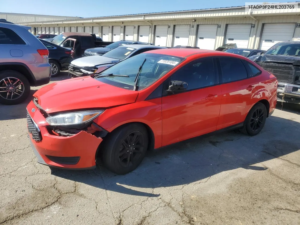 2017 Ford Focus Se VIN: 1FADP3F24HL203769 Lot: 77020184