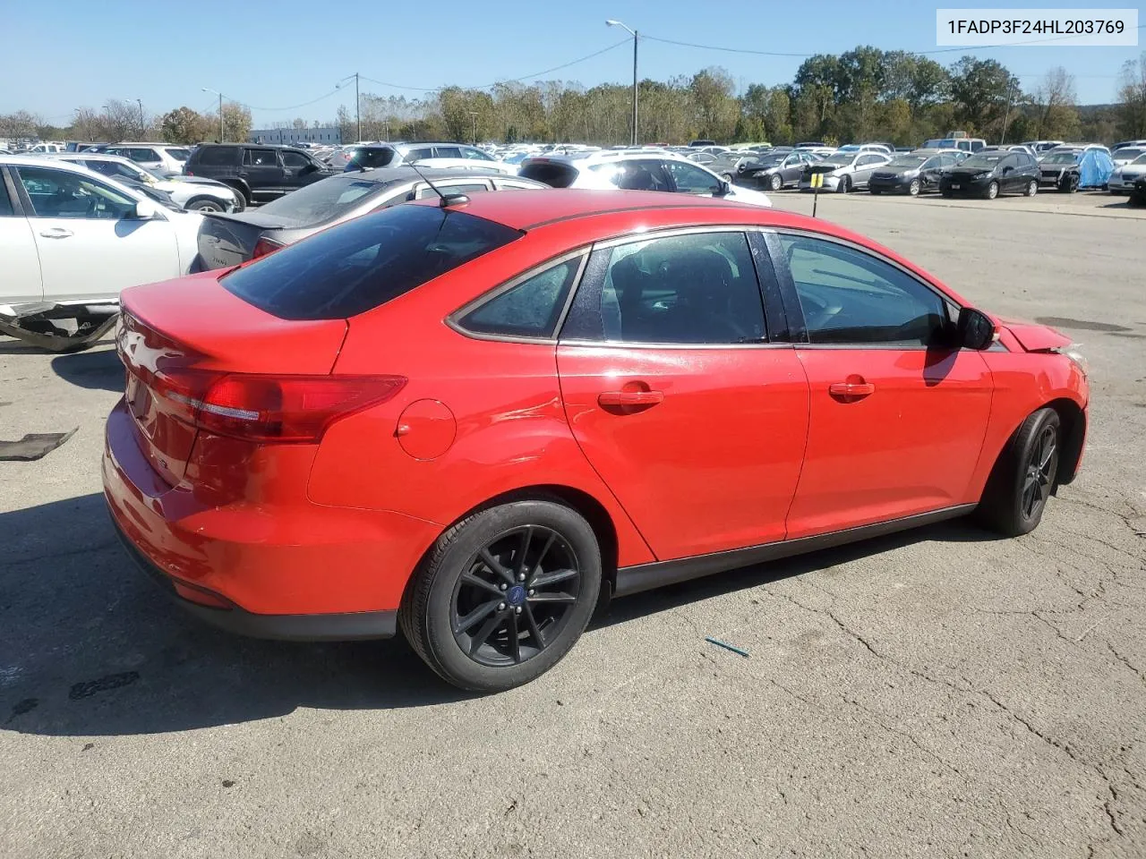 2017 Ford Focus Se VIN: 1FADP3F24HL203769 Lot: 77020184