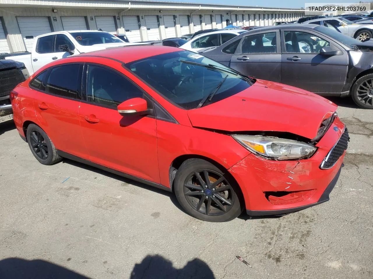 2017 Ford Focus Se VIN: 1FADP3F24HL203769 Lot: 77020184