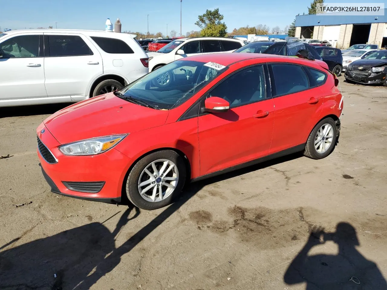 2017 Ford Focus Se VIN: 1FADP3K26HL278107 Lot: 77181454