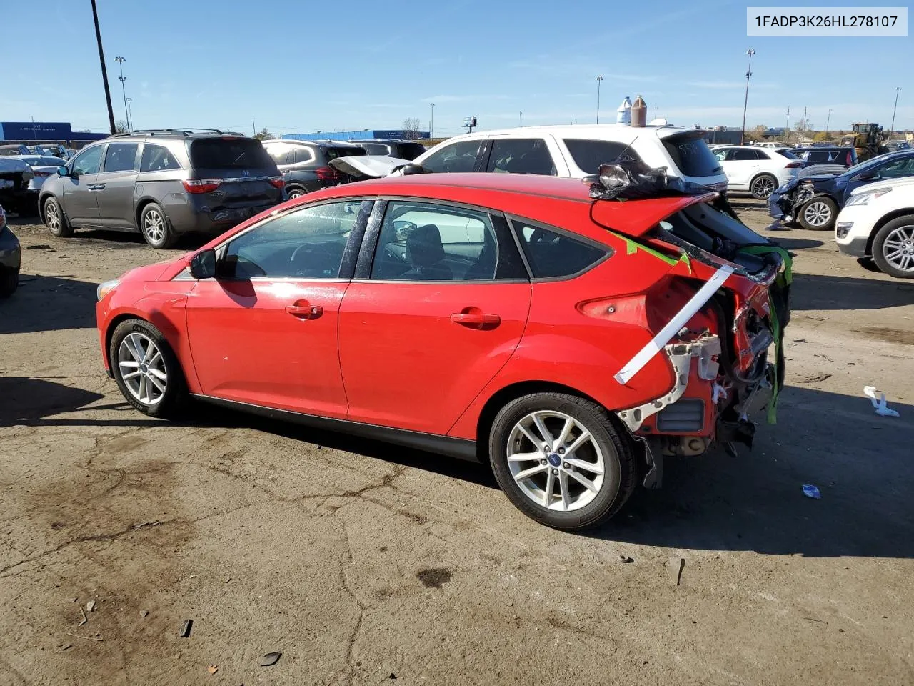 2017 Ford Focus Se VIN: 1FADP3K26HL278107 Lot: 77181454