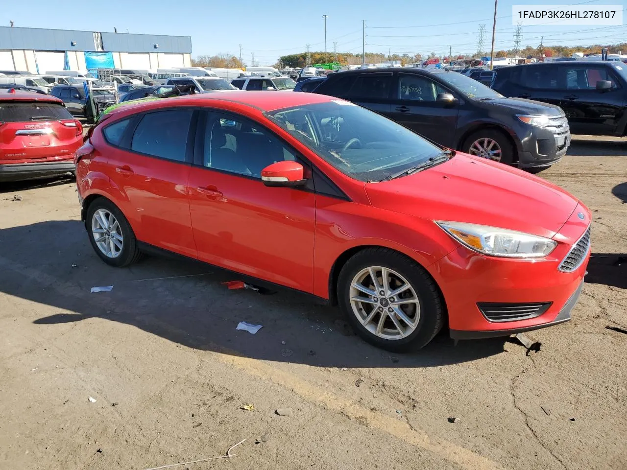 2017 Ford Focus Se VIN: 1FADP3K26HL278107 Lot: 77181454