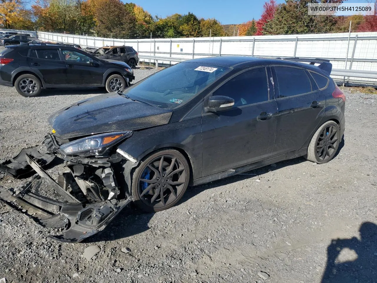 2017 Ford Focus Rs VIN: WF0DP3TH5H4125089 Lot: 77248174