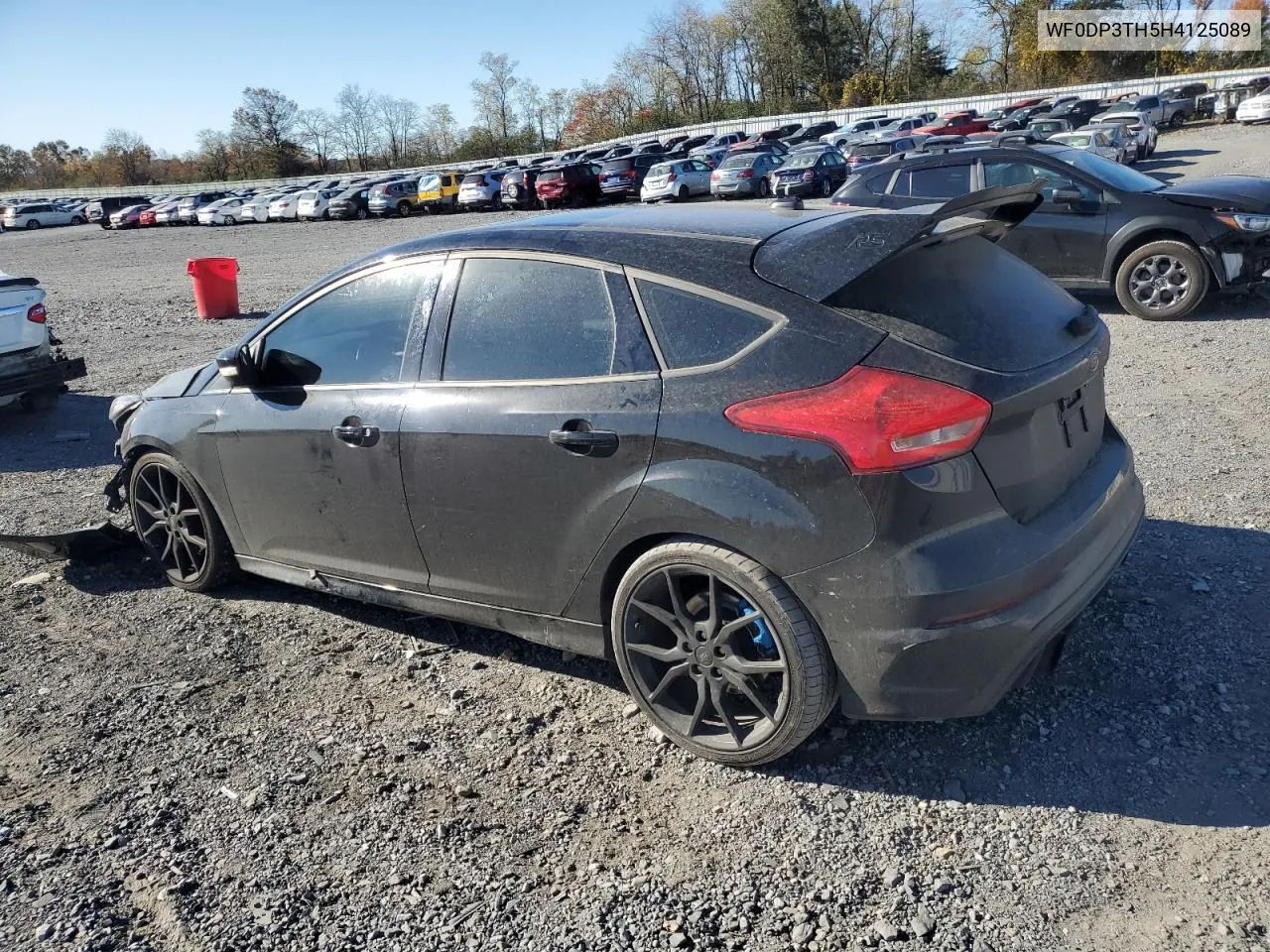 2017 Ford Focus Rs VIN: WF0DP3TH5H4125089 Lot: 77248174