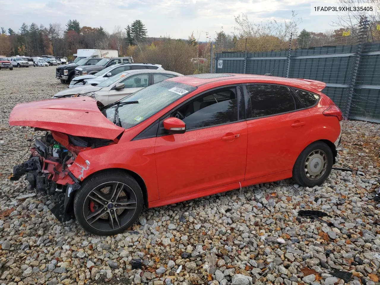 2017 Ford Focus St VIN: 1FADP3L9XHL335405 Lot: 77682654