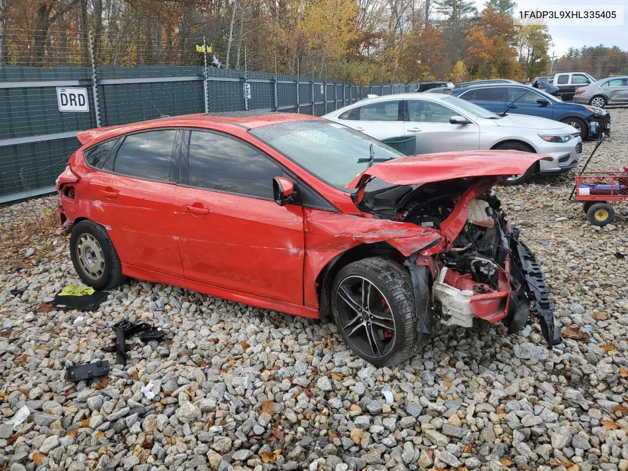 2017 Ford Focus St VIN: 1FADP3L9XHL335405 Lot: 77682654