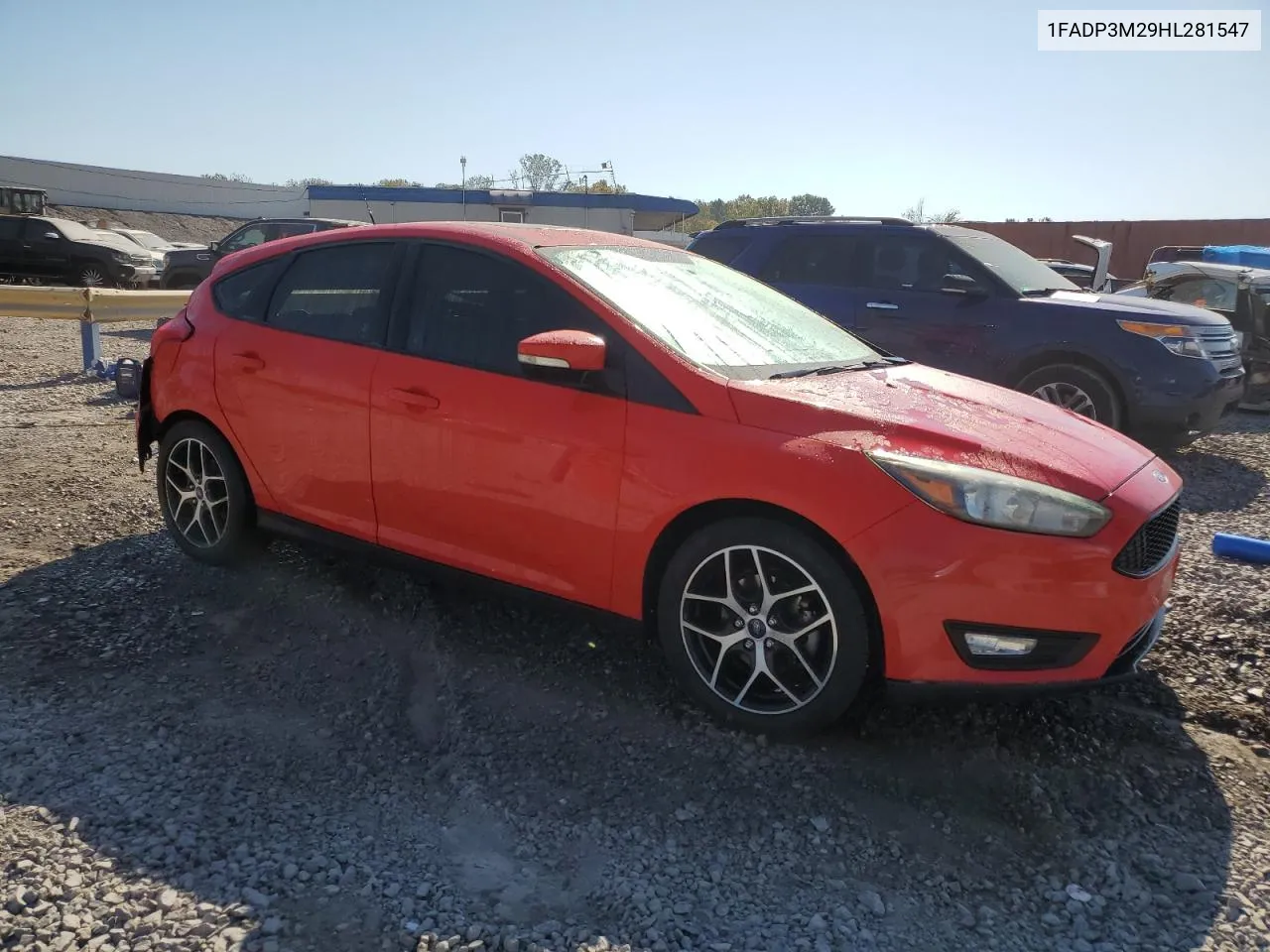 2017 Ford Focus Sel VIN: 1FADP3M29HL281547 Lot: 77711334