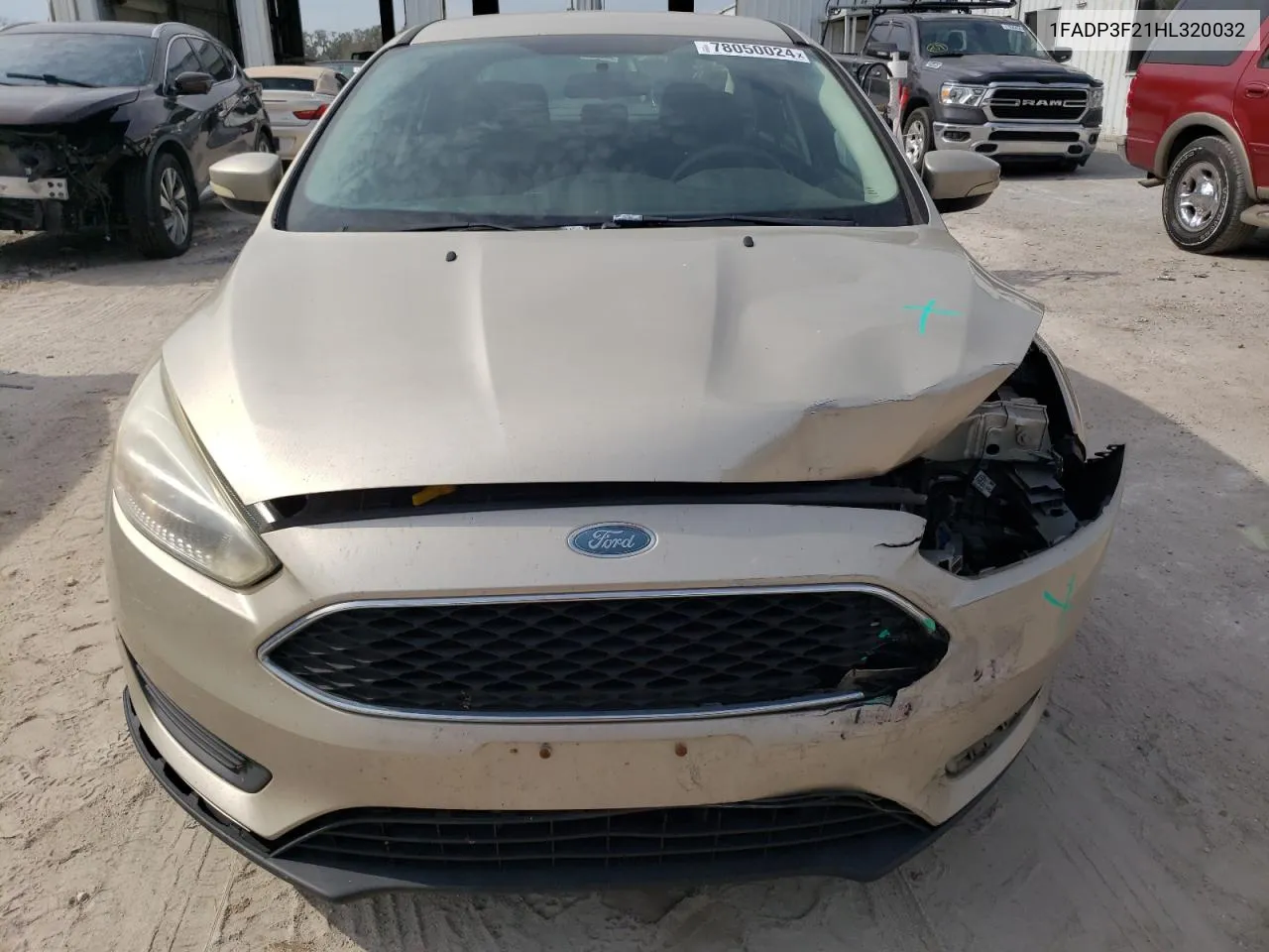 2017 Ford Focus Se VIN: 1FADP3F21HL320032 Lot: 78050024