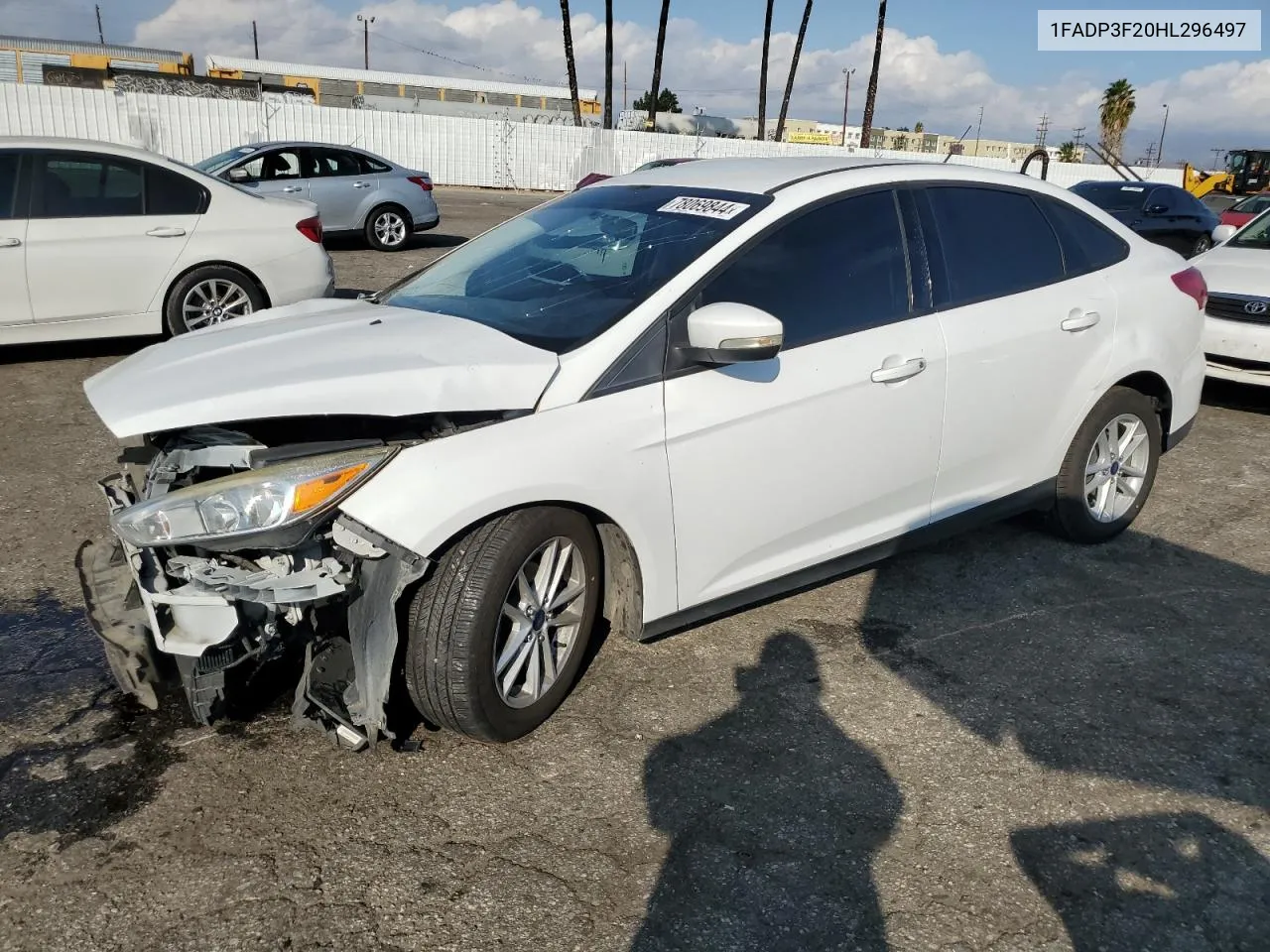 2017 Ford Focus Se VIN: 1FADP3F20HL296497 Lot: 78069844