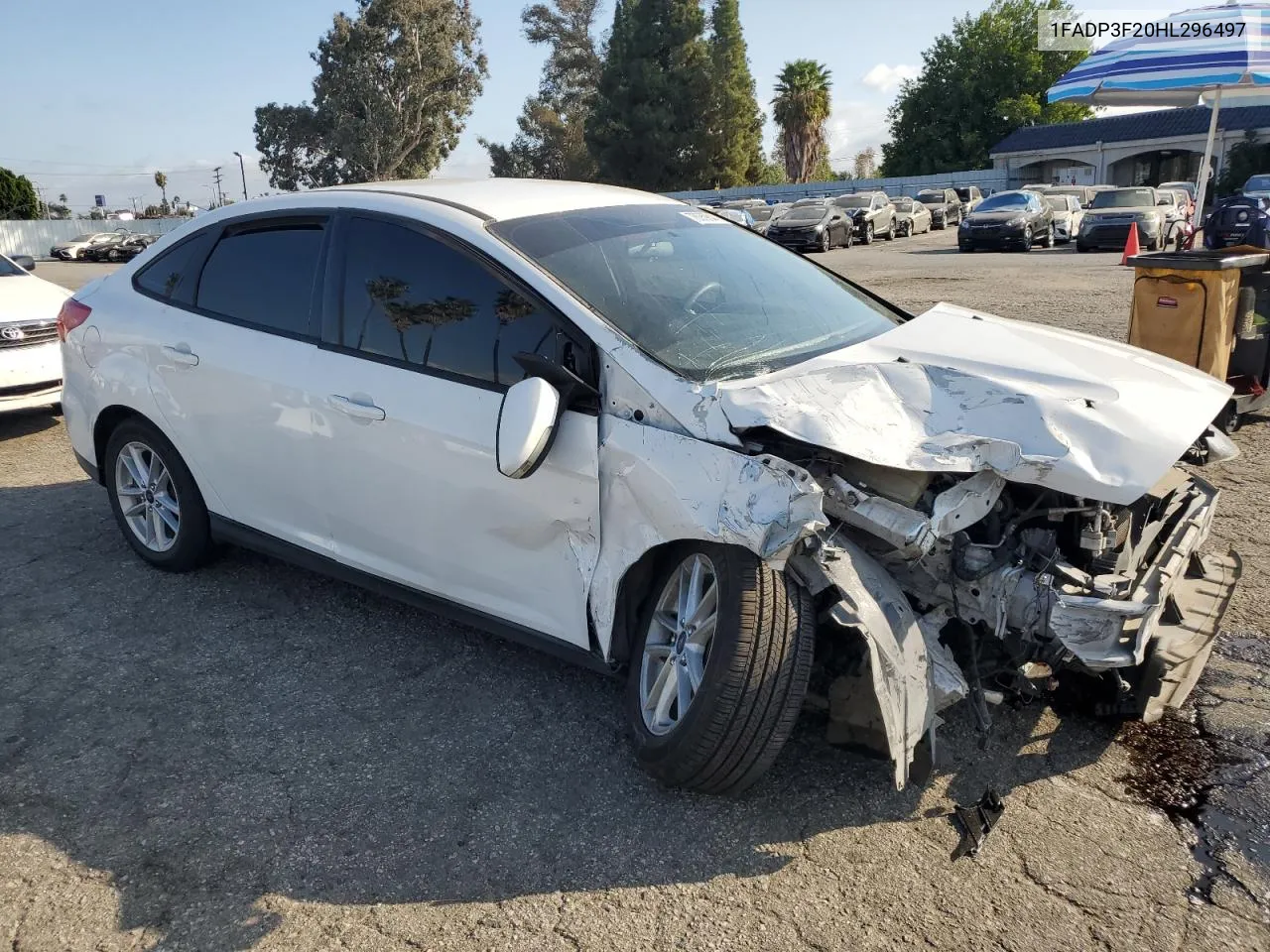 2017 Ford Focus Se VIN: 1FADP3F20HL296497 Lot: 78069844