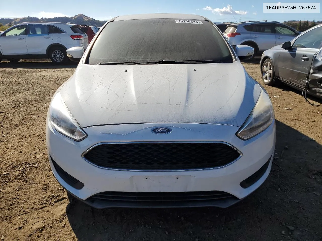 2017 Ford Focus Se VIN: 1FADP3F25HL267674 Lot: 78158344