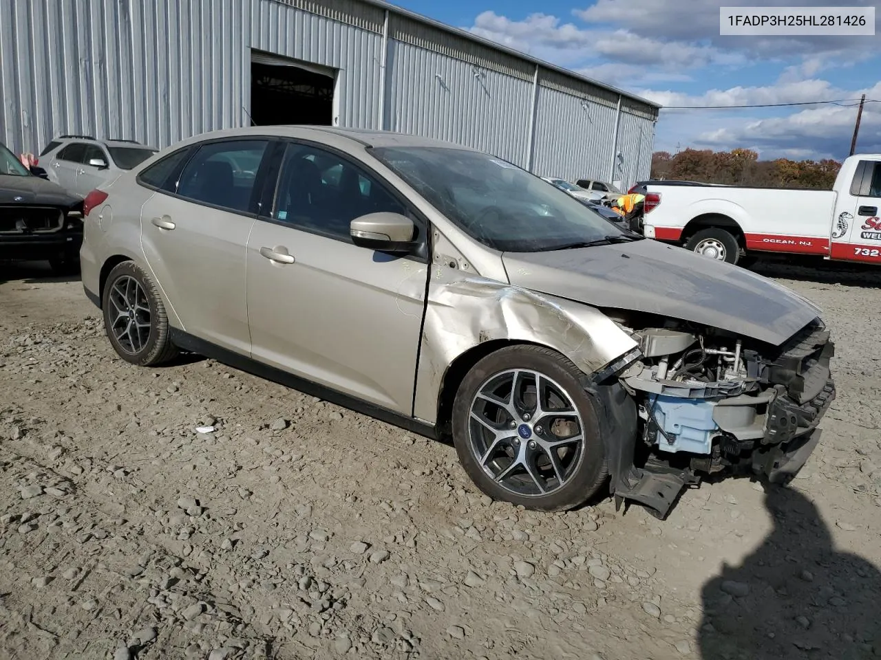 2017 Ford Focus Sel VIN: 1FADP3H25HL281426 Lot: 78382814