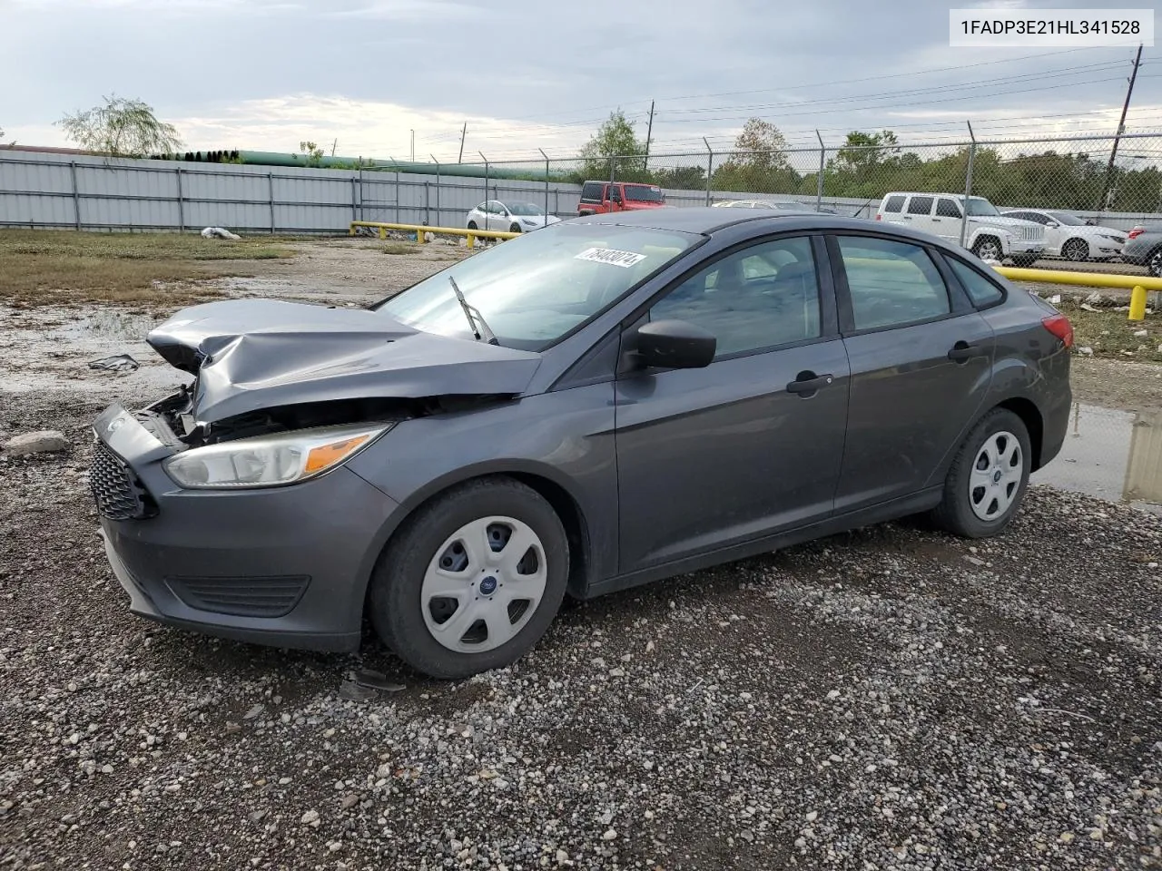 2017 Ford Focus S VIN: 1FADP3E21HL341528 Lot: 78403074