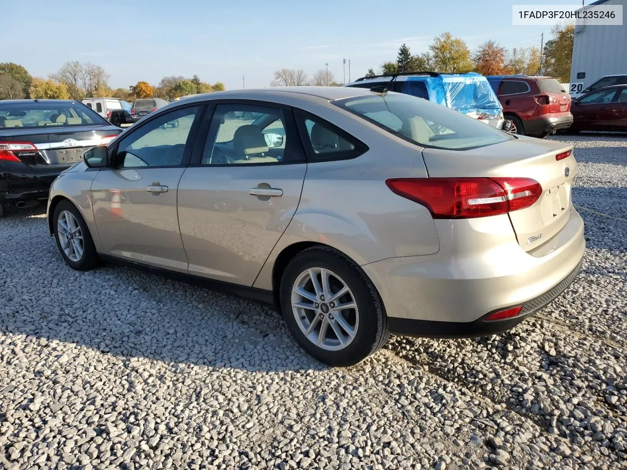 2017 Ford Focus Se VIN: 1FADP3F20HL235246 Lot: 78466624