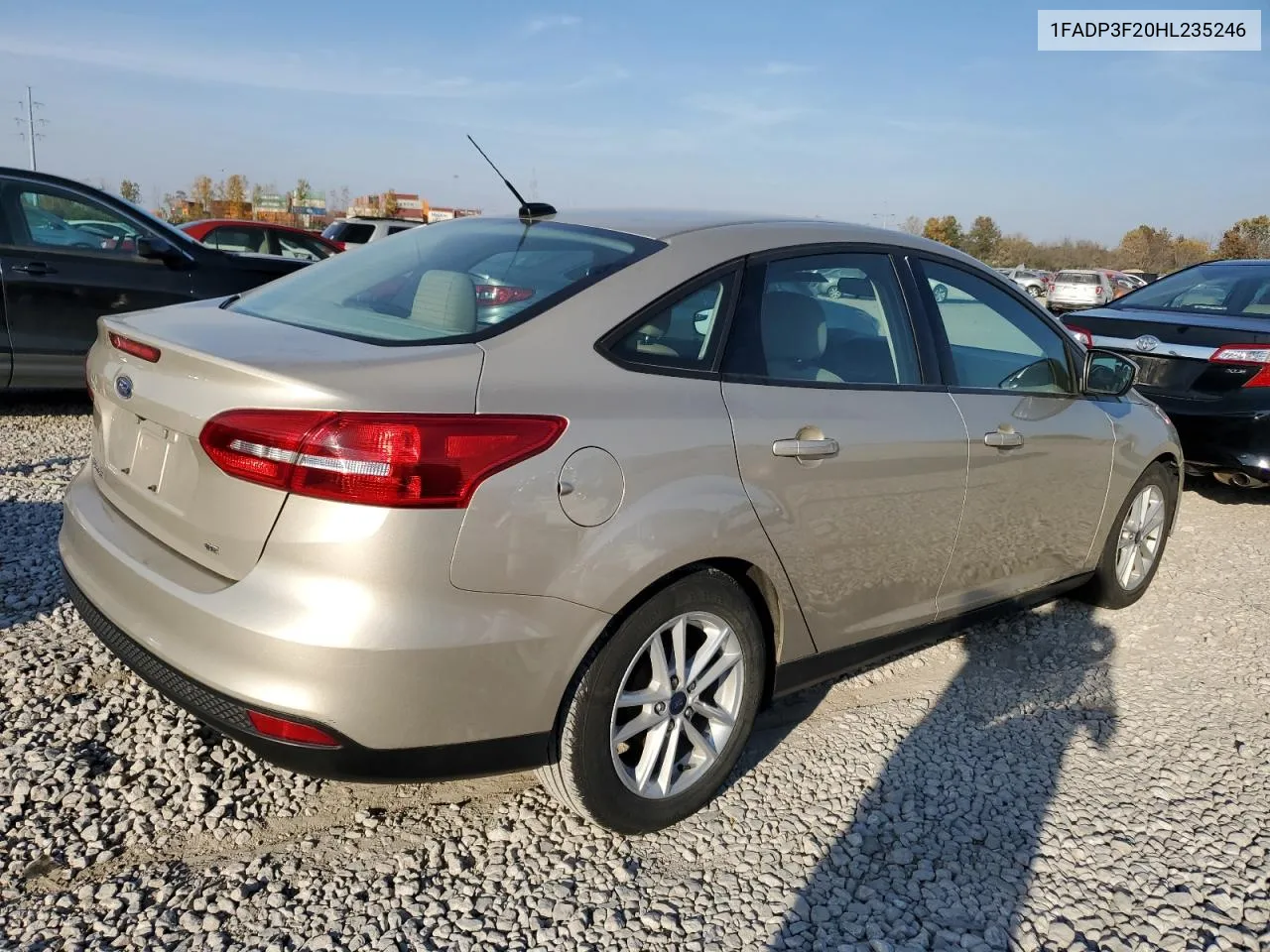 2017 Ford Focus Se VIN: 1FADP3F20HL235246 Lot: 78466624