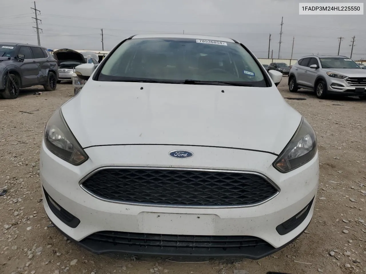 2017 Ford Focus Sel VIN: 1FADP3M24HL225550 Lot: 78536854