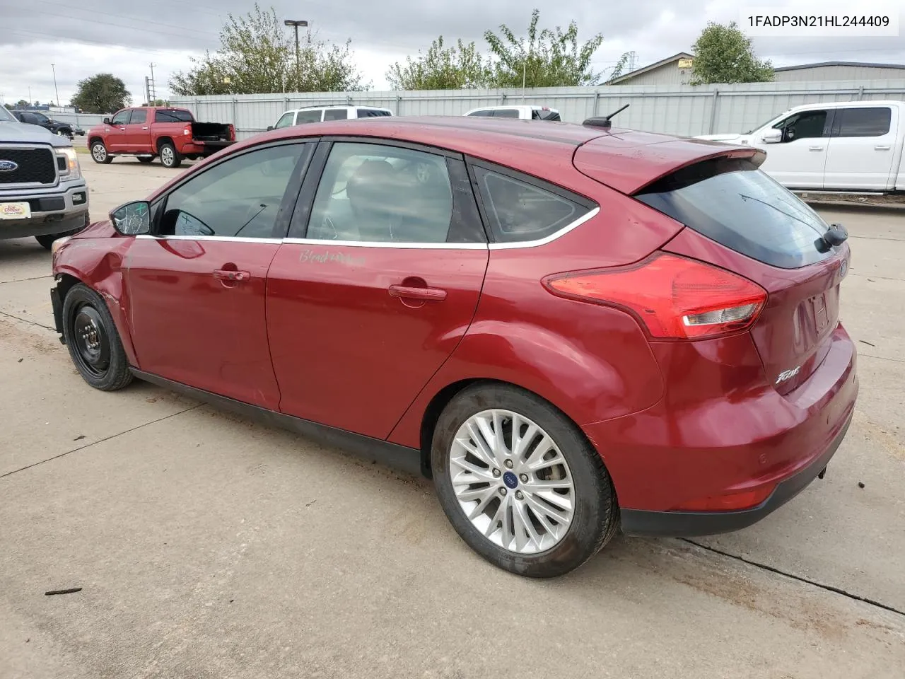 2017 Ford Focus Titanium VIN: 1FADP3N21HL244409 Lot: 78684444