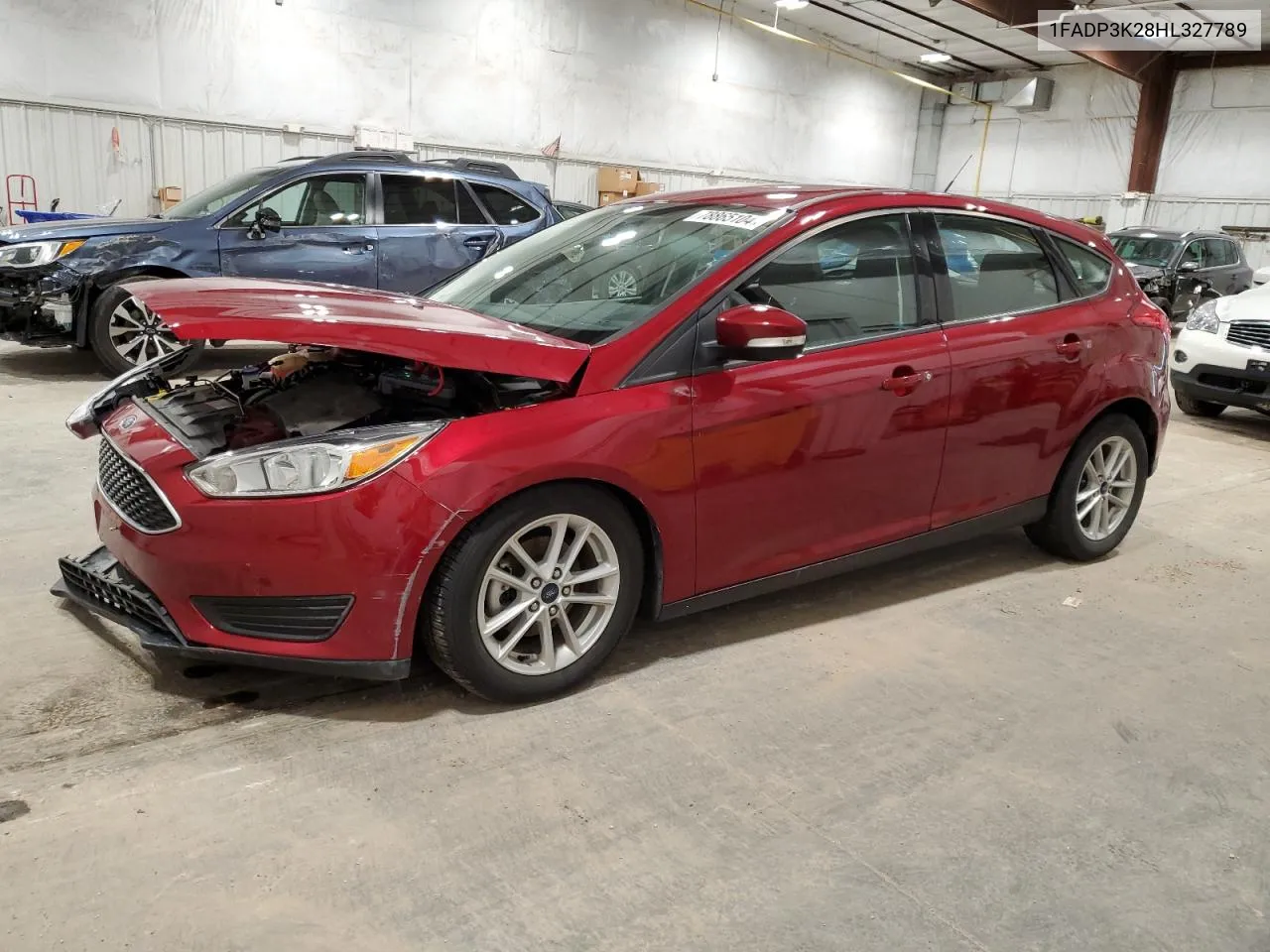 2017 Ford Focus Se VIN: 1FADP3K28HL327789 Lot: 78865104