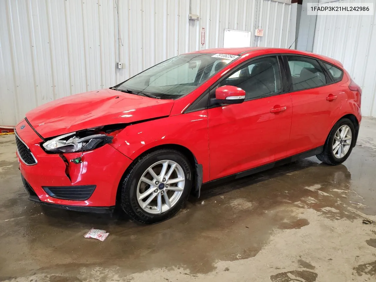 2017 Ford Focus Se VIN: 1FADP3K21HL242986 Lot: 79106254