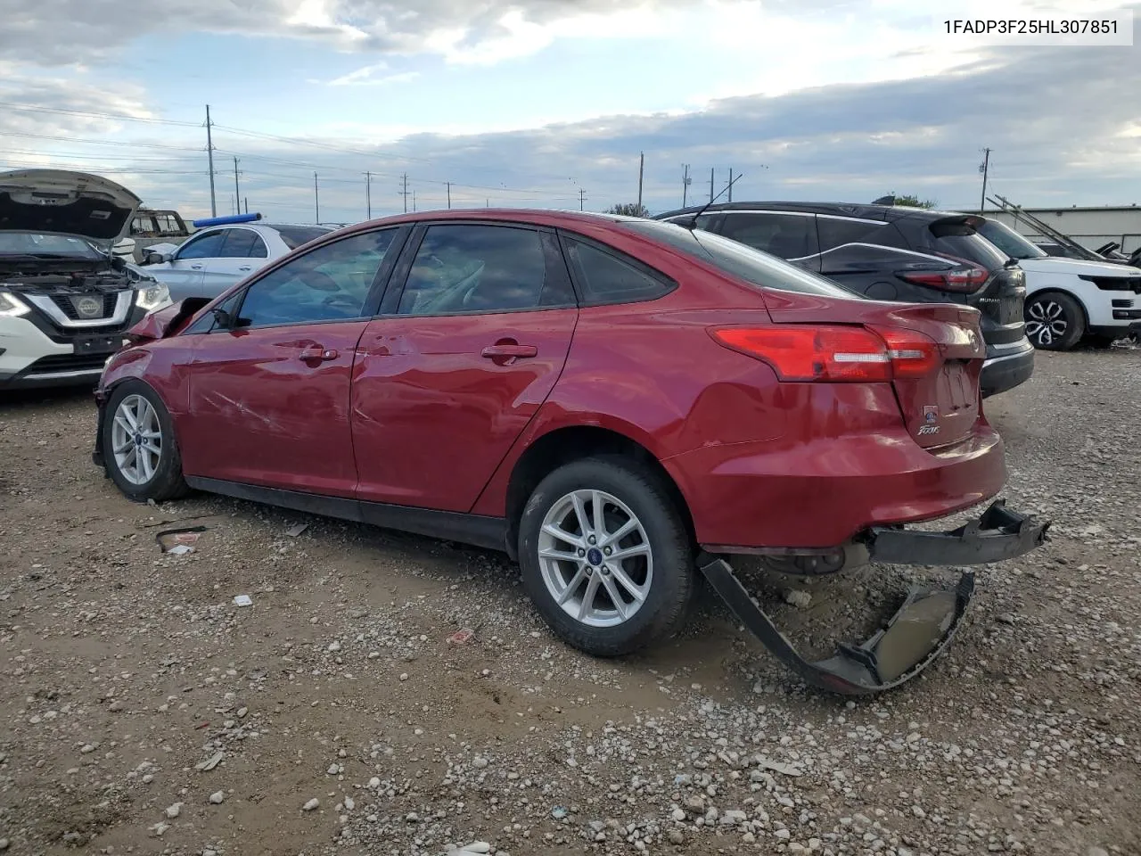 2017 Ford Focus Se VIN: 1FADP3F25HL307851 Lot: 79191854