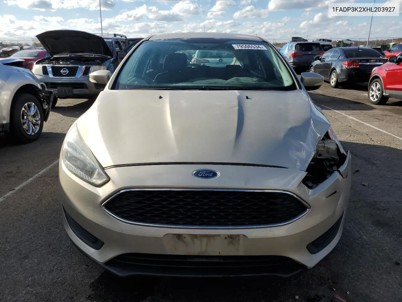 2017 Ford Focus Se VIN: 1FADP3K2XHL203927 Lot: 79506534