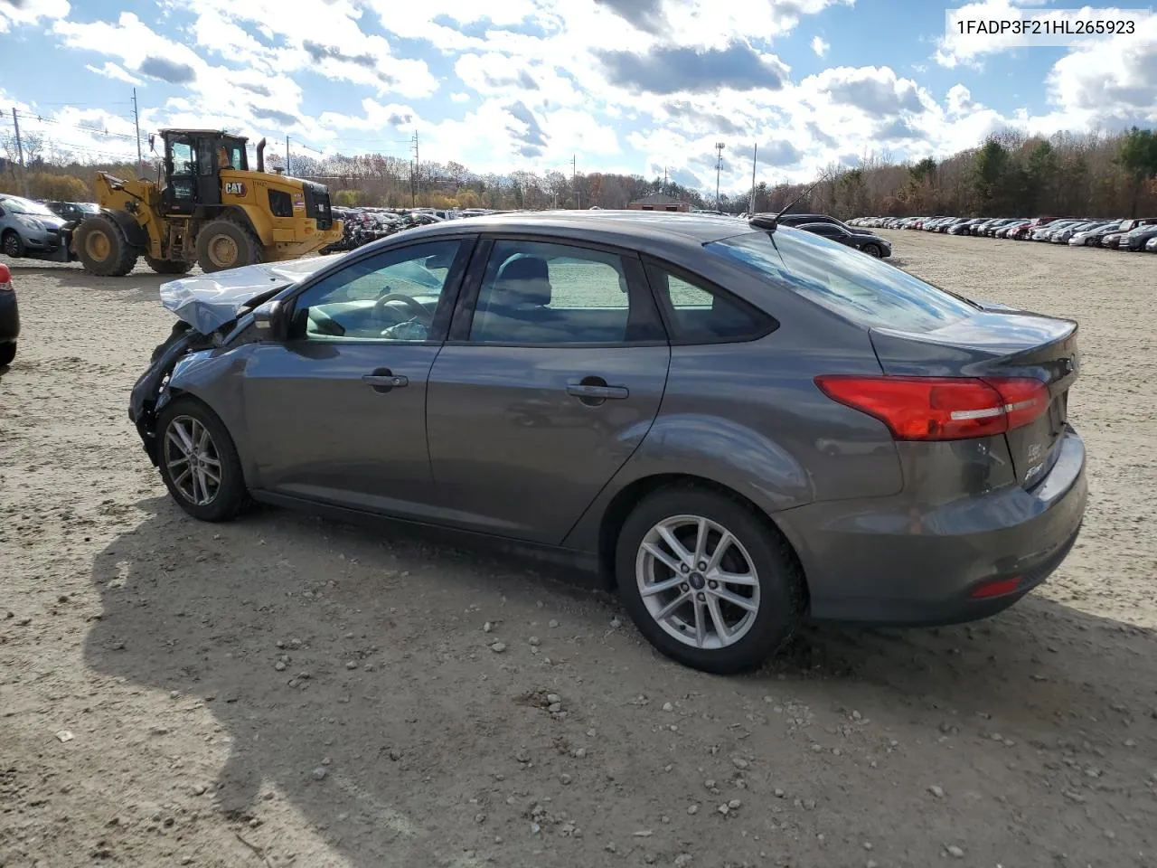 2017 Ford Focus Se VIN: 1FADP3F21HL265923 Lot: 80052964