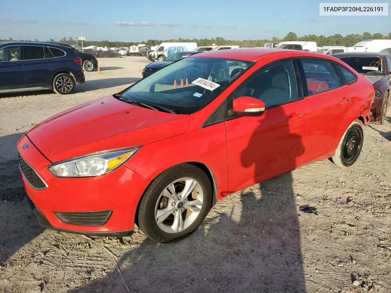 2017 Ford Focus Se VIN: 1FADP3F20HL226191 Lot: 80244394