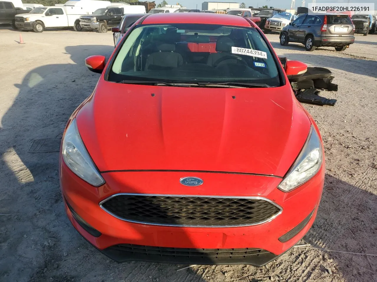 2017 Ford Focus Se VIN: 1FADP3F20HL226191 Lot: 80244394