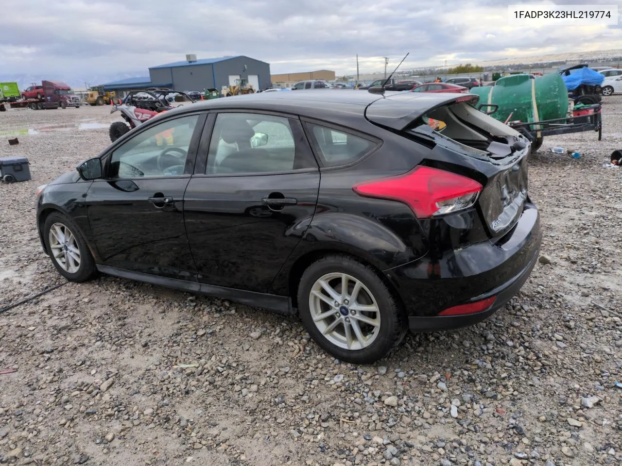 2017 Ford Focus Se VIN: 1FADP3K23HL219774 Lot: 80274724