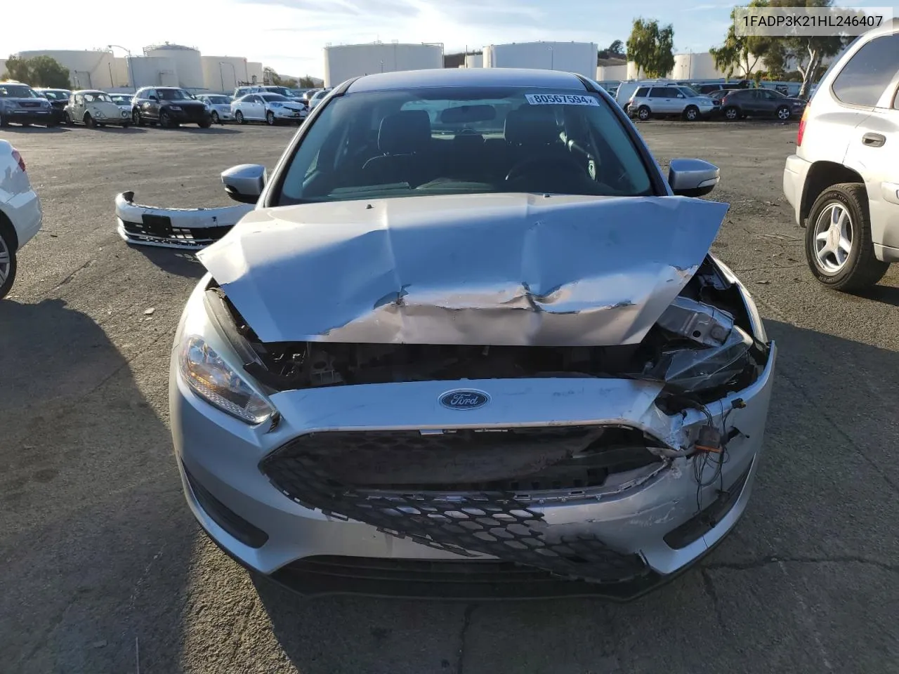 2017 Ford Focus Se VIN: 1FADP3K21HL246407 Lot: 80567594