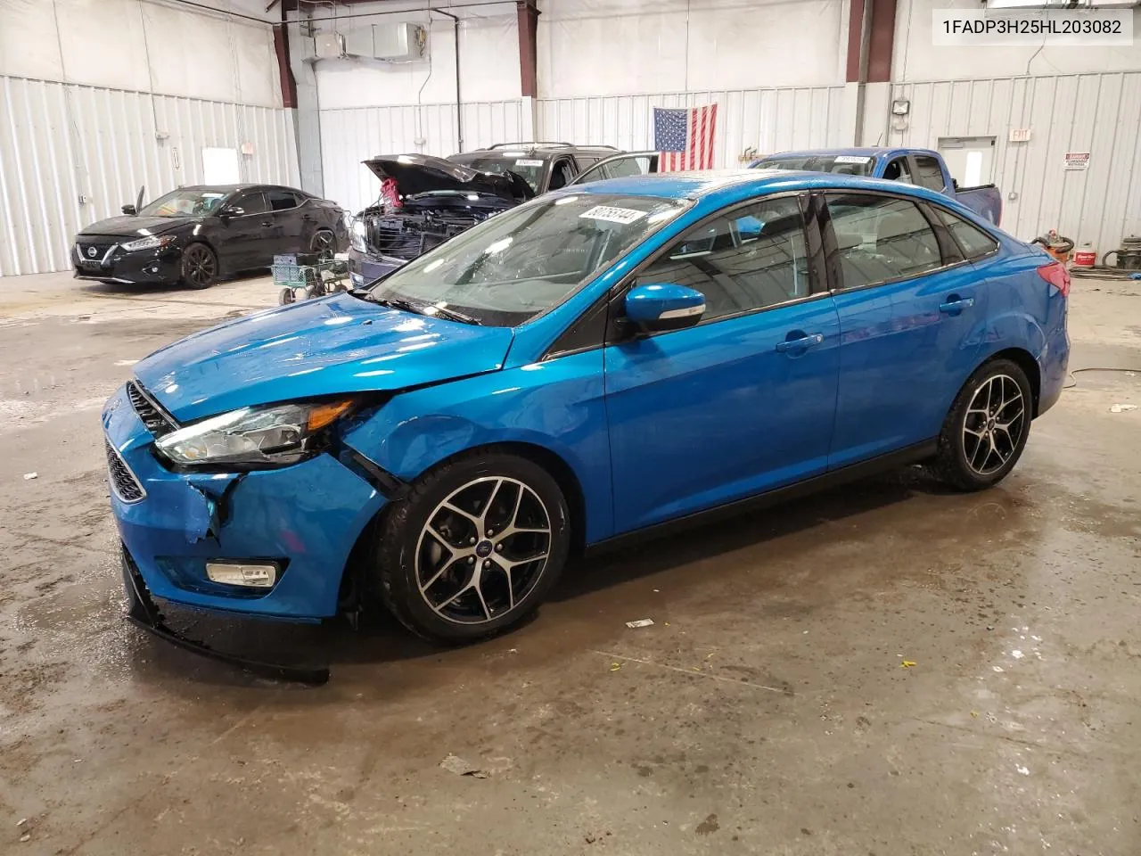 2017 Ford Focus Sel VIN: 1FADP3H25HL203082 Lot: 80755144