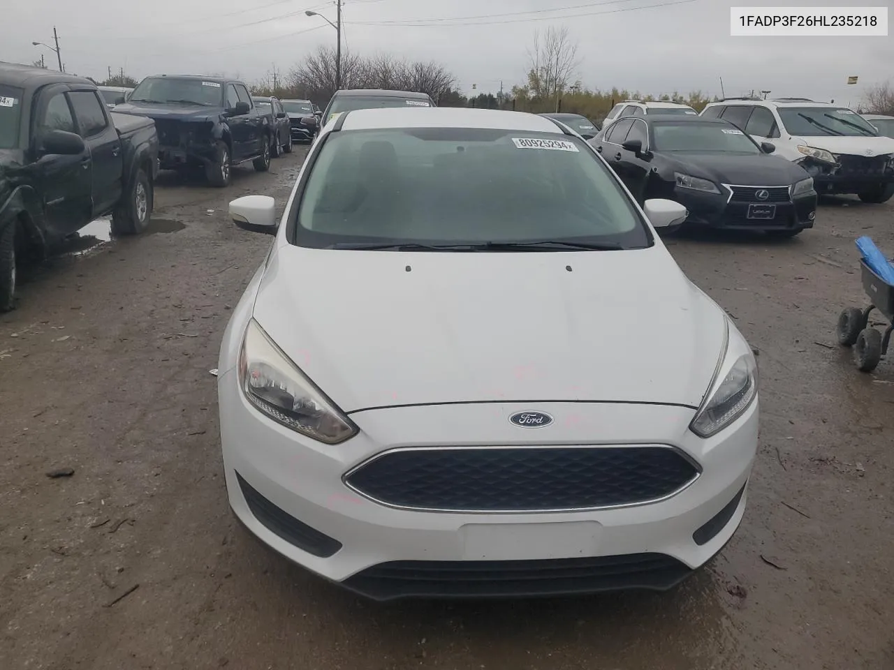 2017 Ford Focus Se VIN: 1FADP3F26HL235218 Lot: 80925294