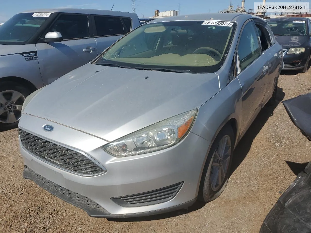 2017 Ford Focus Se VIN: 1FADP3K20HL278121 Lot: 81236973