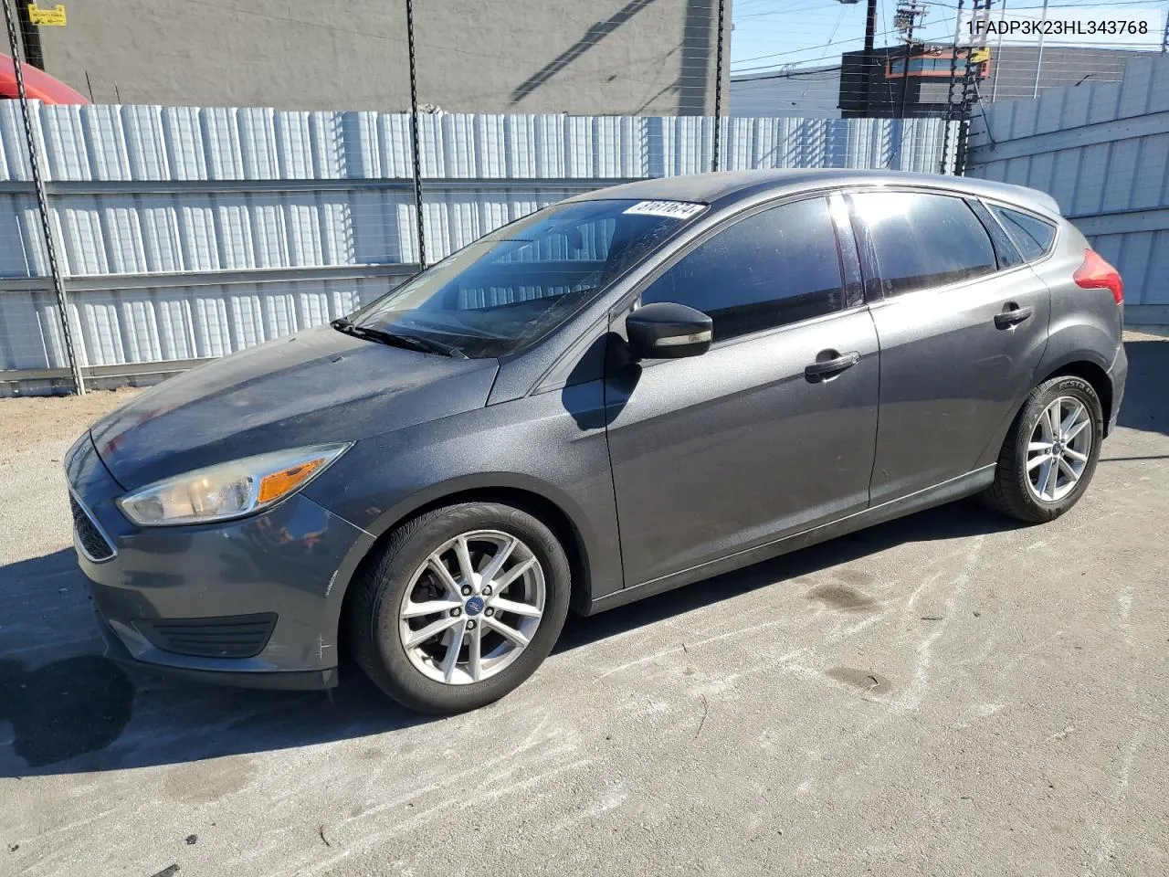 2017 Ford Focus Se VIN: 1FADP3K23HL343768 Lot: 81611674