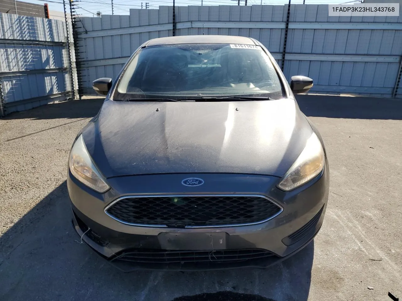 2017 Ford Focus Se VIN: 1FADP3K23HL343768 Lot: 81611674