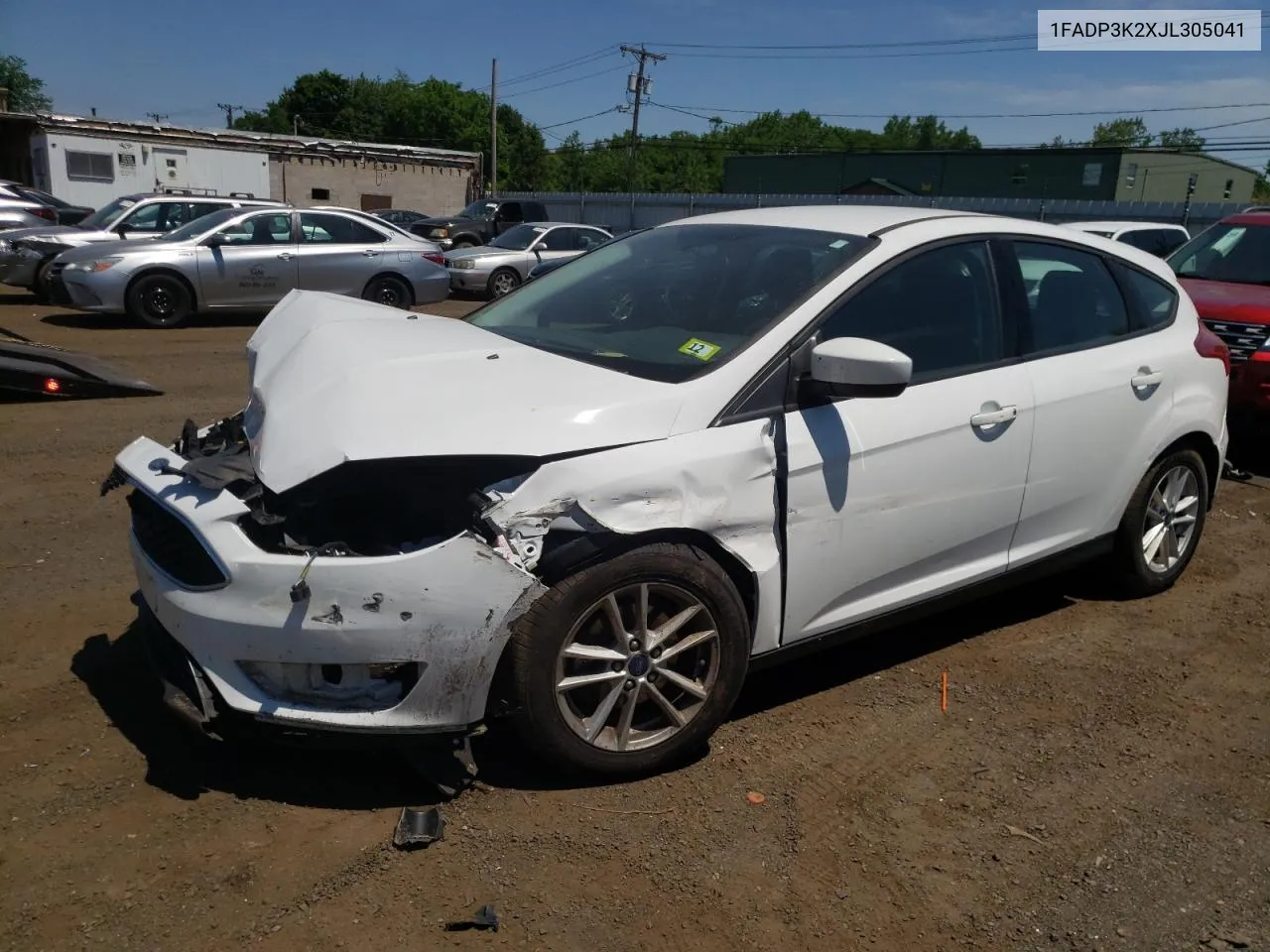 2018 Ford Focus Se VIN: 1FADP3K2XJL305041 Lot: 57100064