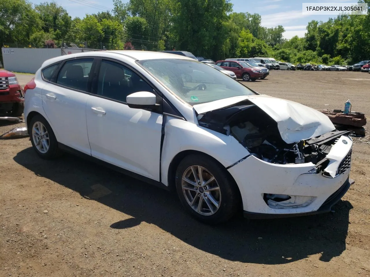 2018 Ford Focus Se VIN: 1FADP3K2XJL305041 Lot: 57100064