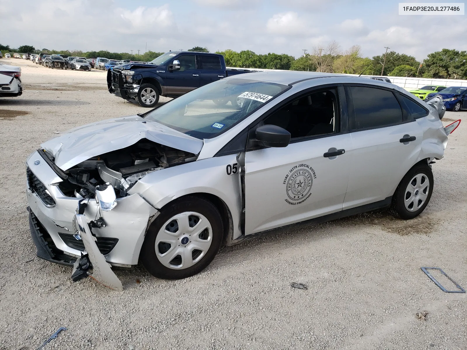 2018 Ford Focus S VIN: 1FADP3E20JL277486 Lot: 57974644