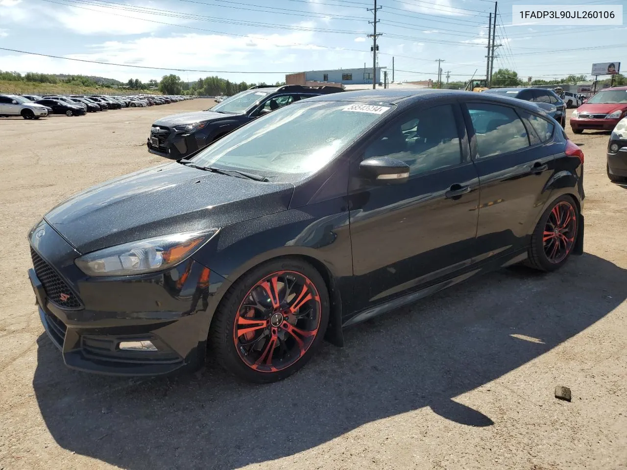 2018 Ford Focus St VIN: 1FADP3L90JL260106 Lot: 58543934