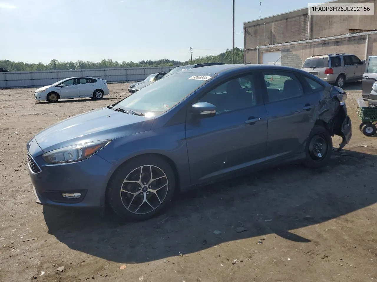 2018 Ford Focus Sel VIN: 1FADP3H26JL202156 Lot: 59200544