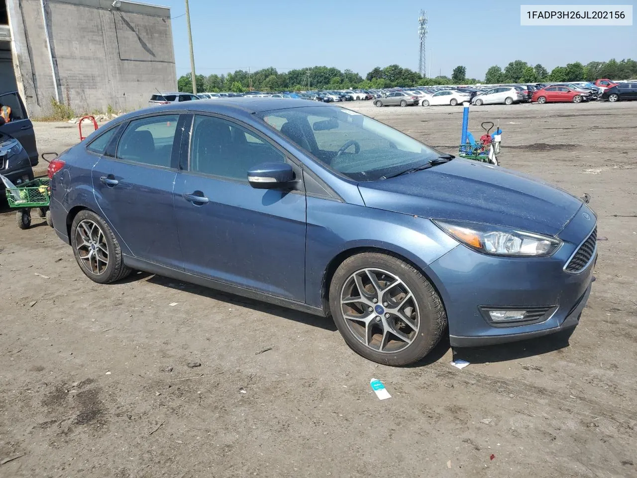 2018 Ford Focus Sel VIN: 1FADP3H26JL202156 Lot: 59200544