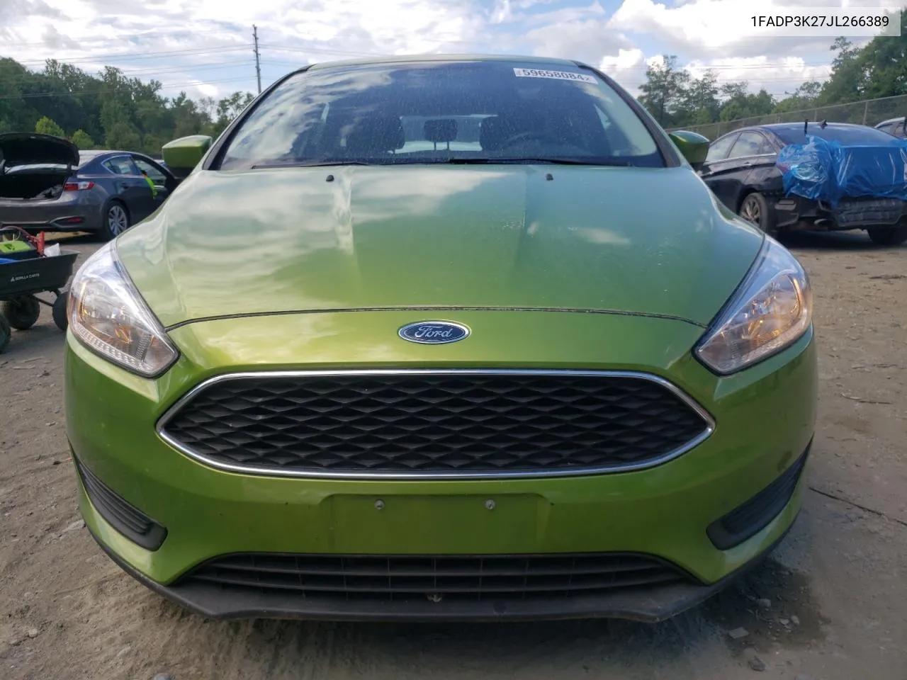 2018 Ford Focus Se VIN: 1FADP3K27JL266389 Lot: 59658084