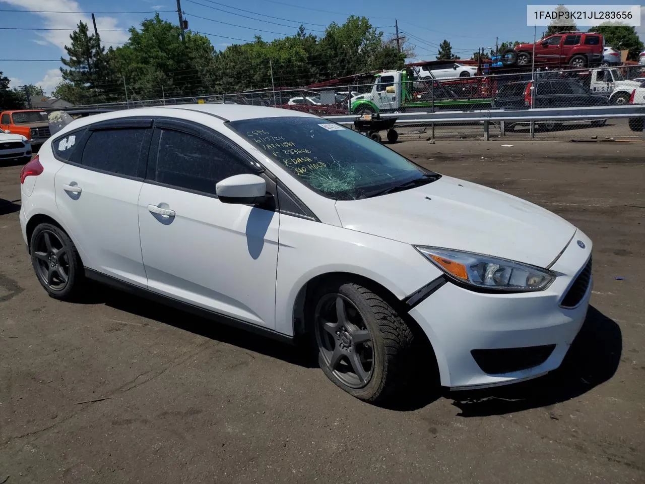 2018 Ford Focus Se VIN: 1FADP3K21JL283656 Lot: 60142214