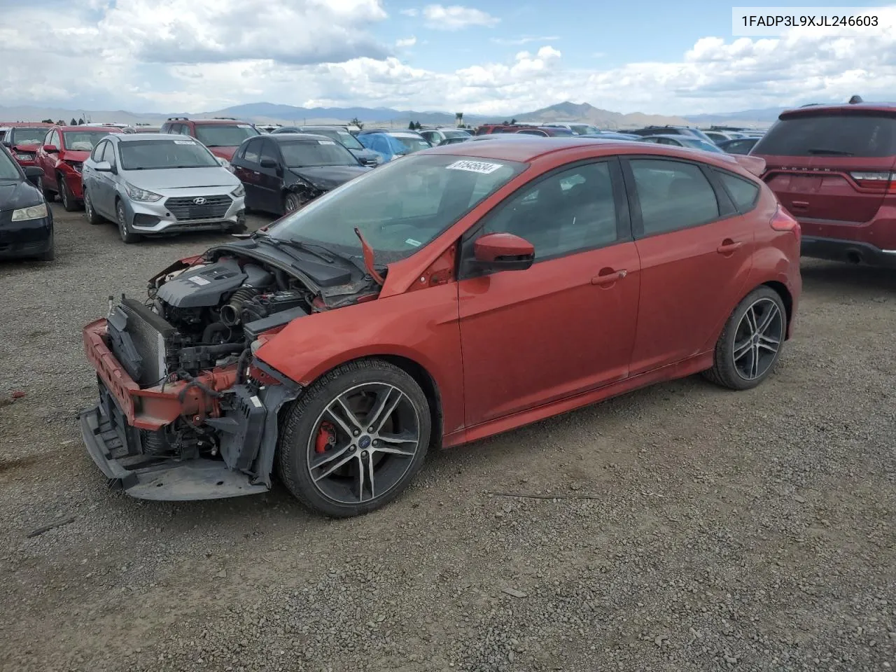 2018 Ford Focus St VIN: 1FADP3L9XJL246603 Lot: 61545634